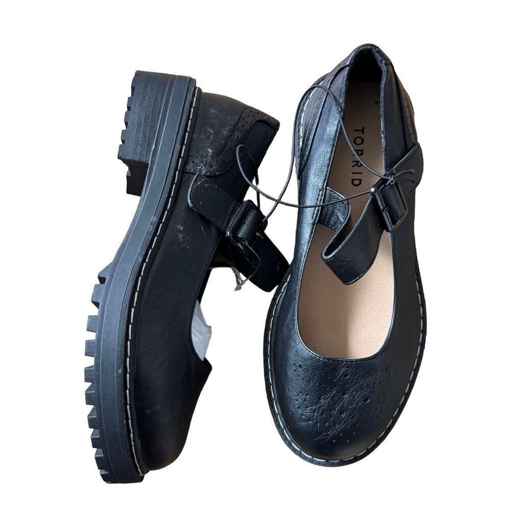 NWT torrid chunky black Maryjane’s shoes flats size 7.5 - Picture 2 of 5
